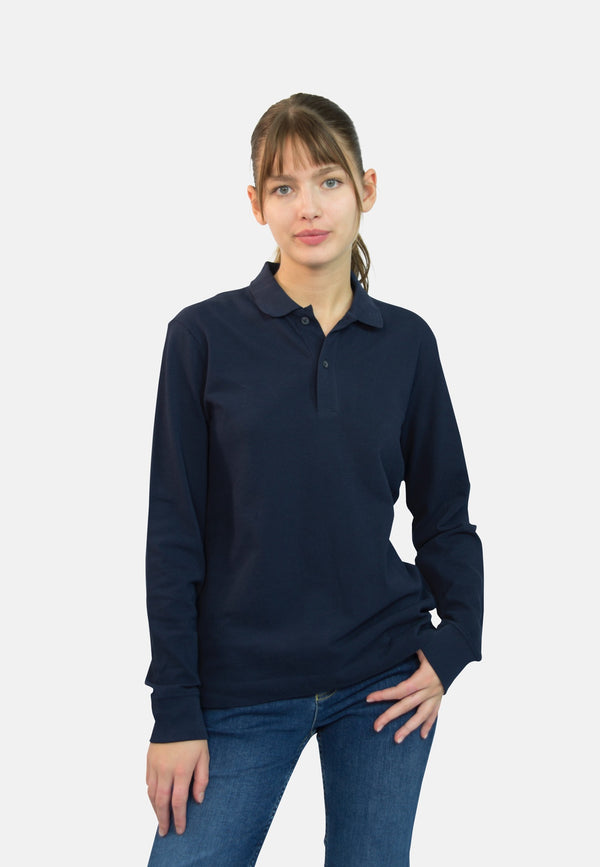 PREPSTER | Nachhaltiges Unisex Polo-Langarmshirt aus 100% Bio-Baumwolle