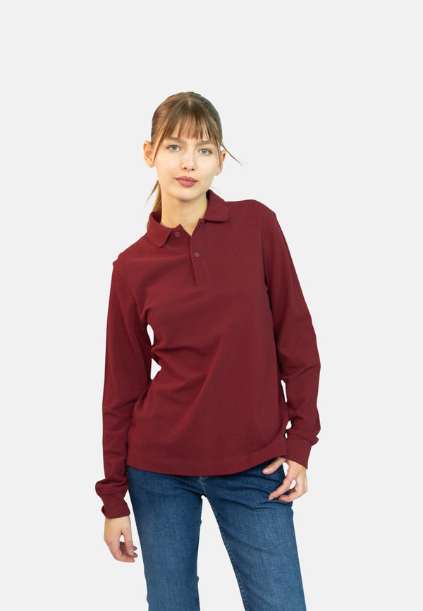 PREPSTER | Nachhaltiges Unisex Polo-Langarmshirt aus 100% Bio-Baumwolle