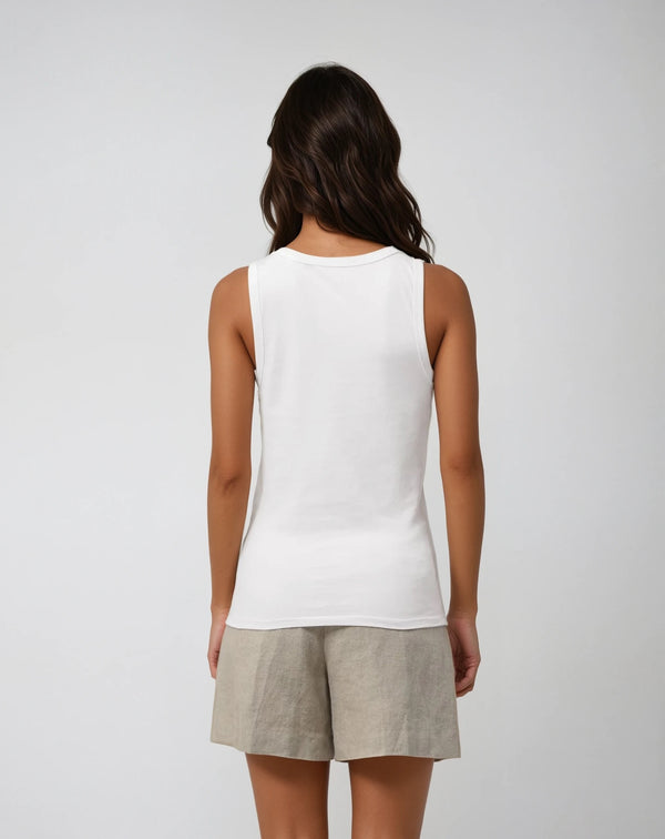AVA | Nachhaltiges enganliegendes Damen Tanktop aus 100% Bio-Baumwolle