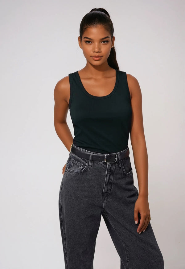 AVA | Nachhaltiges enganliegendes Damen Tanktop aus 100% Bio-Baumwolle