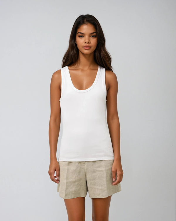 AVA | Nachhaltiges enganliegendes Damen Tanktop aus 100% Bio-Baumwolle