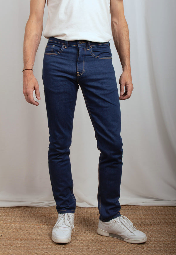 BENNY | Sustainable slim fit men's jeans made from organic denim in dark indigo 