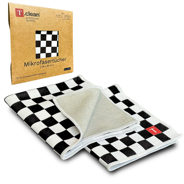 Mikrofasertücher 26x26 cm (2er Pack) von T.clean