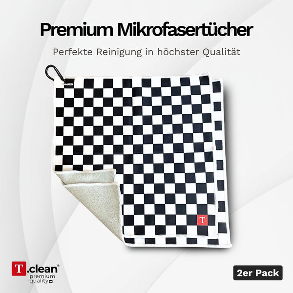 Mikrofasertücher 26x26 cm (2er Pack) von T.clean