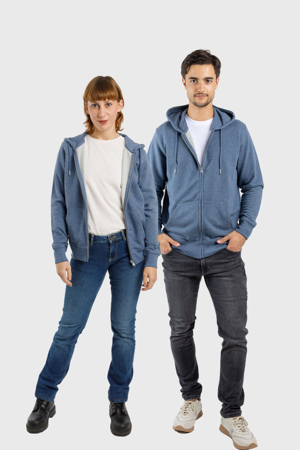 CONNECTOR | Klassischer Zip-Hoodie aus Bio-Baumwolle