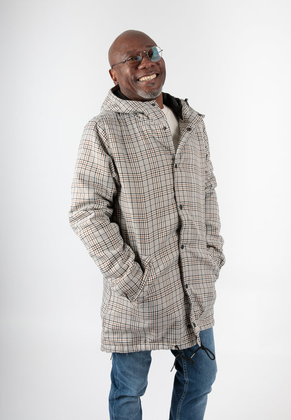 PADDY | Sustainable tweed parka made from 100% recycled polyester 