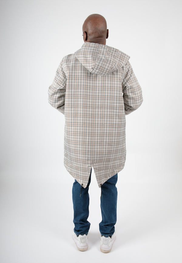 PADDY | Sustainable tweed parka made from 100% recycled polyester 