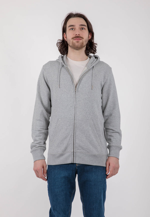 CONNECTOR | Classic zip hoodie made of organic cotton 