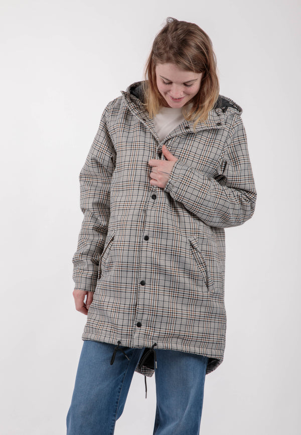 PADDY | Sustainable tweed parka made from 100% recycled polyester 