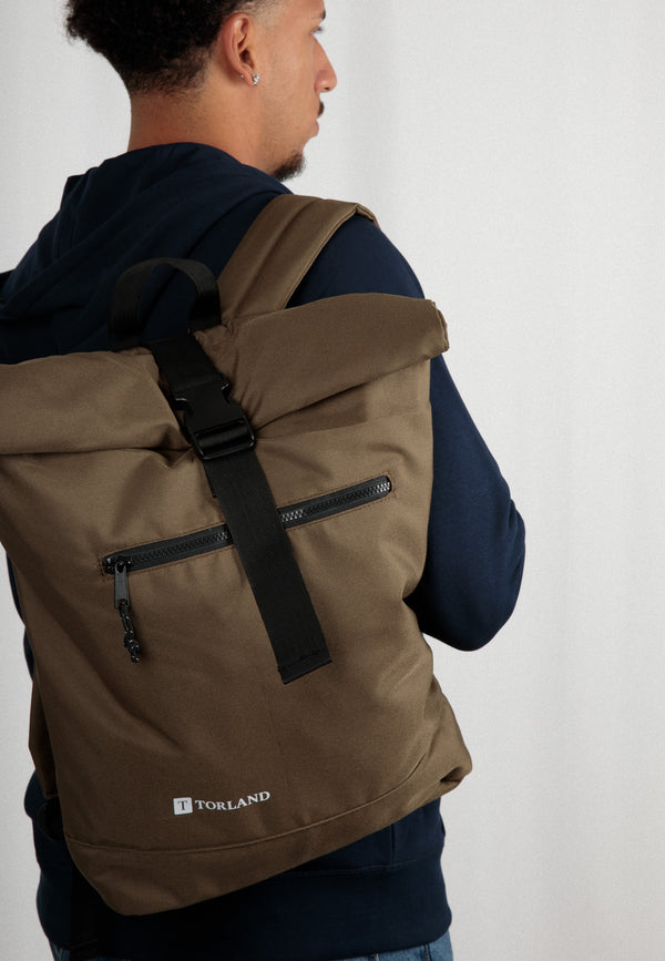 BACKPACK ROLL-TOP | Sustainable backpack made from 100% recycled polyester 