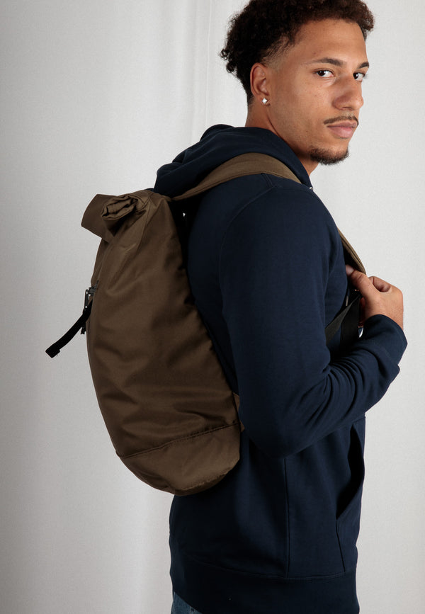 BACKPACK ROLL-TOP | Sustainable backpack made from 100% recycled polyester 