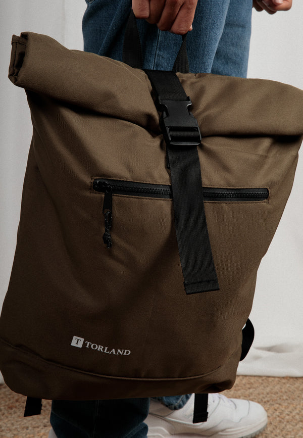 BACKPACK ROLL-TOP | Sustainable backpack made from 100% recycled polyester 