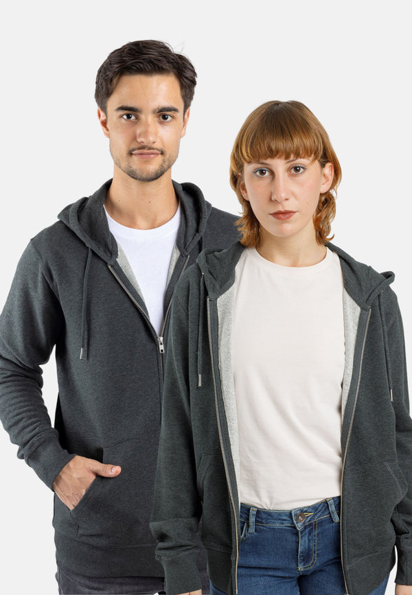 CONNECTOR | Klassischer Zip-Hoodie aus Bio-Baumwolle