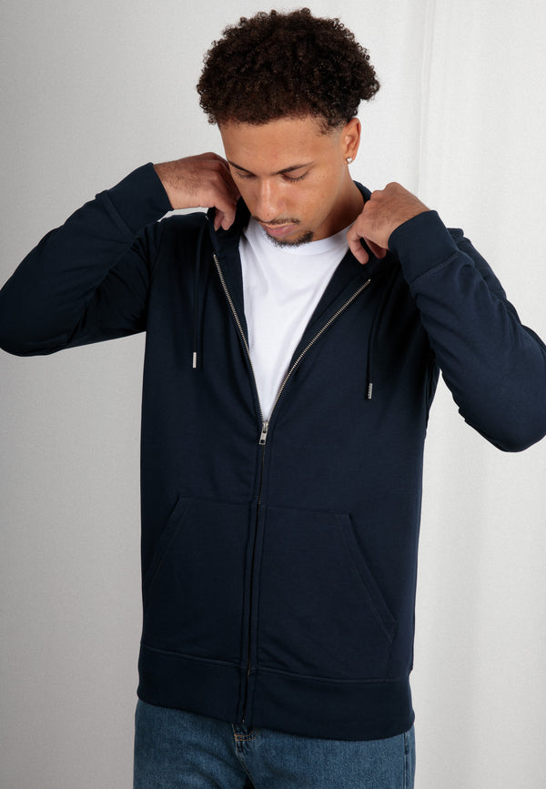 CONNECTOR | Klassischer Zip-Hoodie aus Bio-Baumwolle