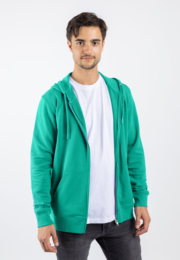 CONNECTOR | Classic zip hoodie made of organic cotton 