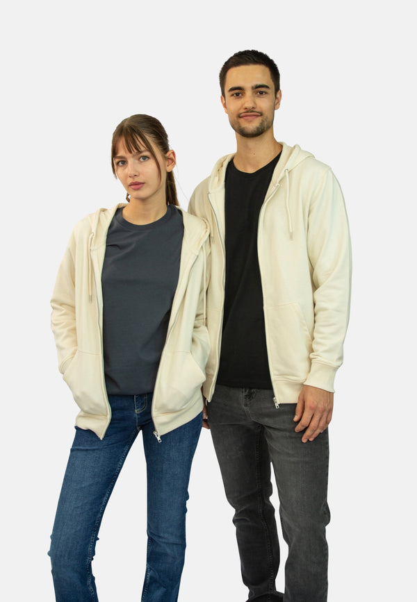 CONNECTOR | Klassischer Zip-Hoodie aus Bio-Baumwolle