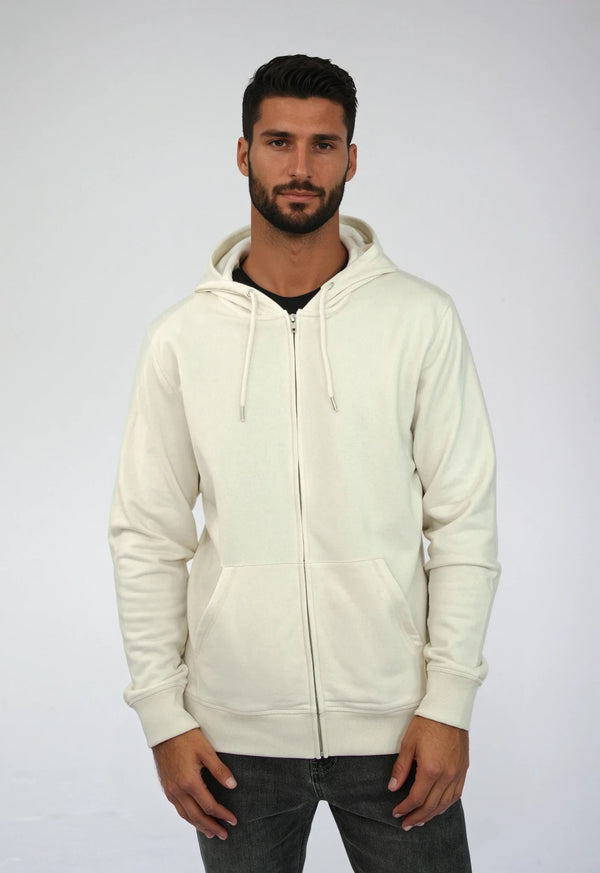 CONNECTOR | Classic zip hoodie made of organic cotton 