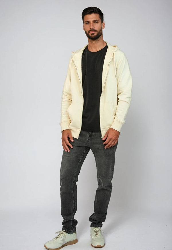 CONNECTOR | Classic zip hoodie made of organic cotton 