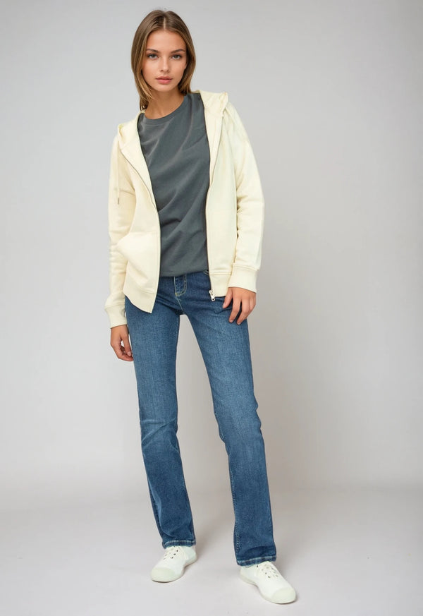 CONNECTOR | Classic zip hoodie made of organic cotton 