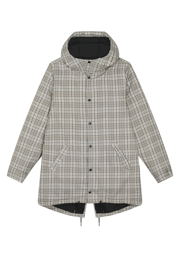 PADDY | Sustainable tweed parka made from 100% recycled polyester 