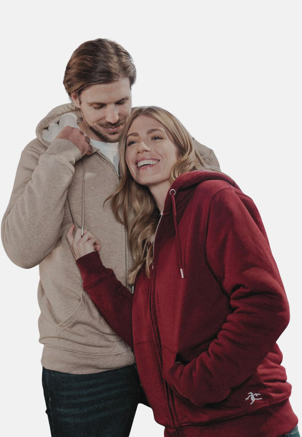 HYGGER SHERPA | unisex zip hoodie with sherpa inner lining