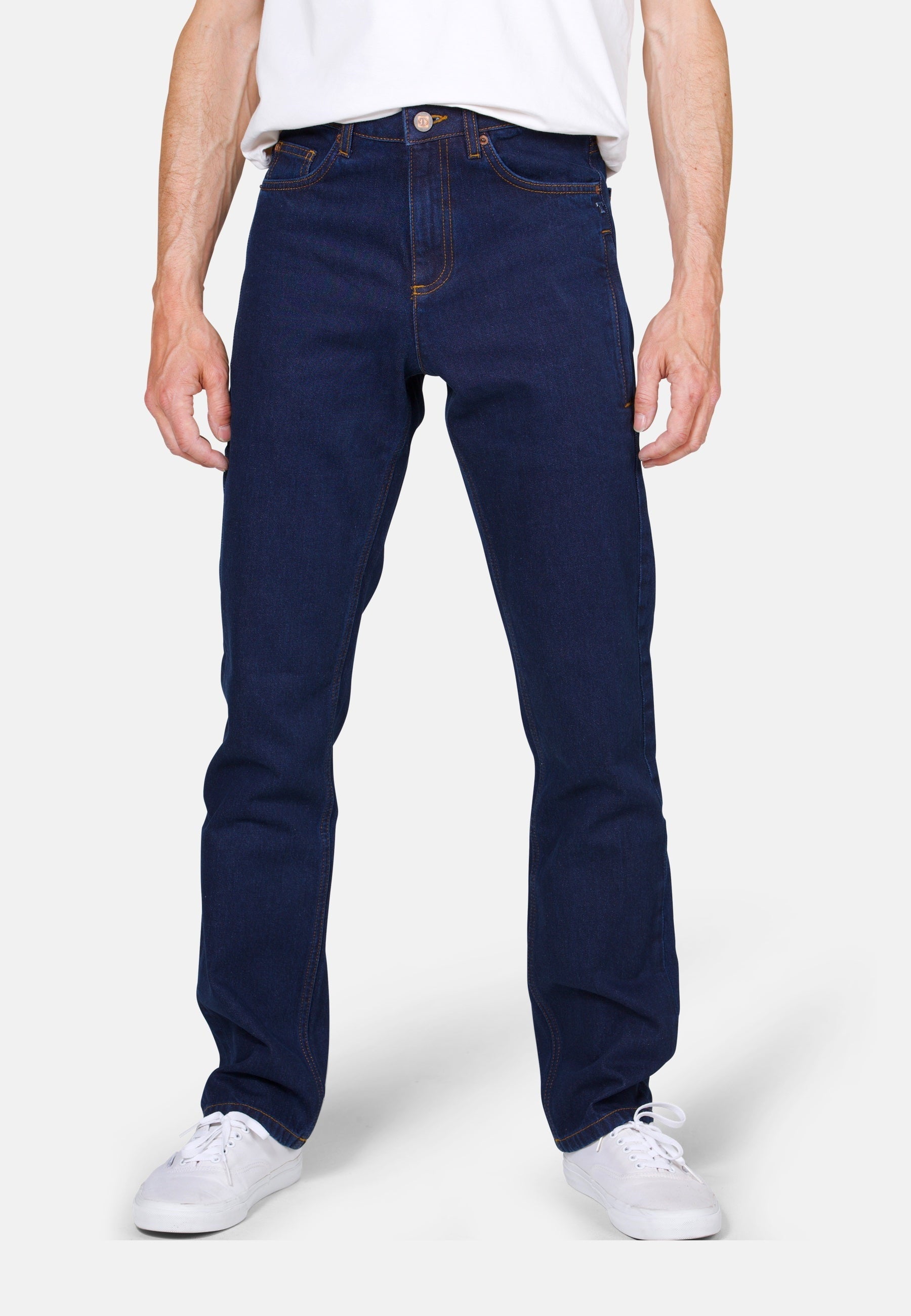 Straight Fit - Dark Wash Herren-Jeans Modell "LUCA"