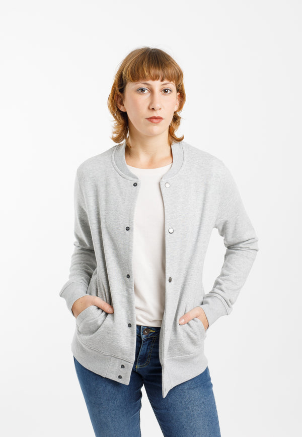 BOUNDER | Sweatshirt-Bomberjacke aus Bio-Baumwolle