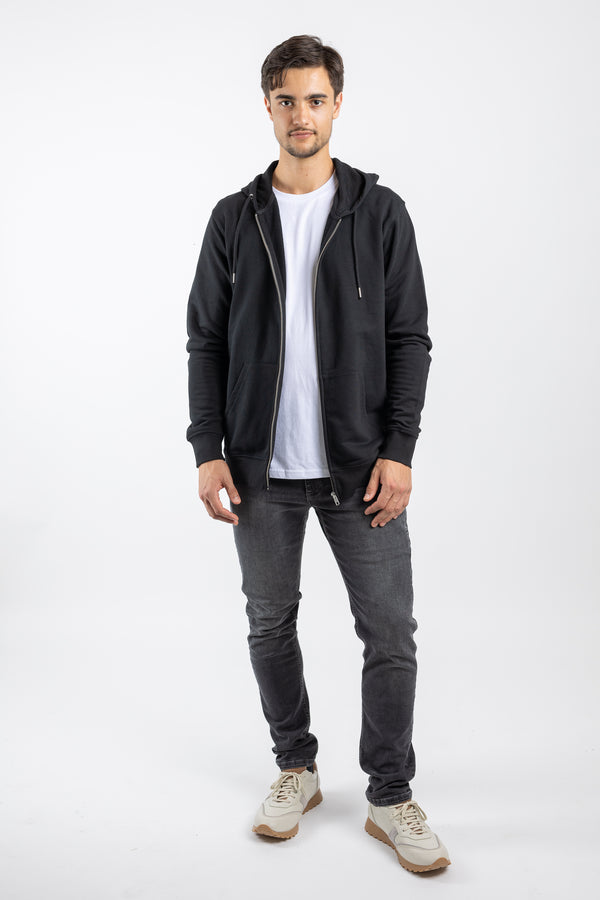 CONNECTOR | Classic zip hoodie made of organic cotton 