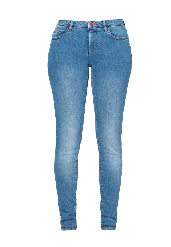 ROSA | Sustainable skinny fit women's jeans made from organic denim in light indigo