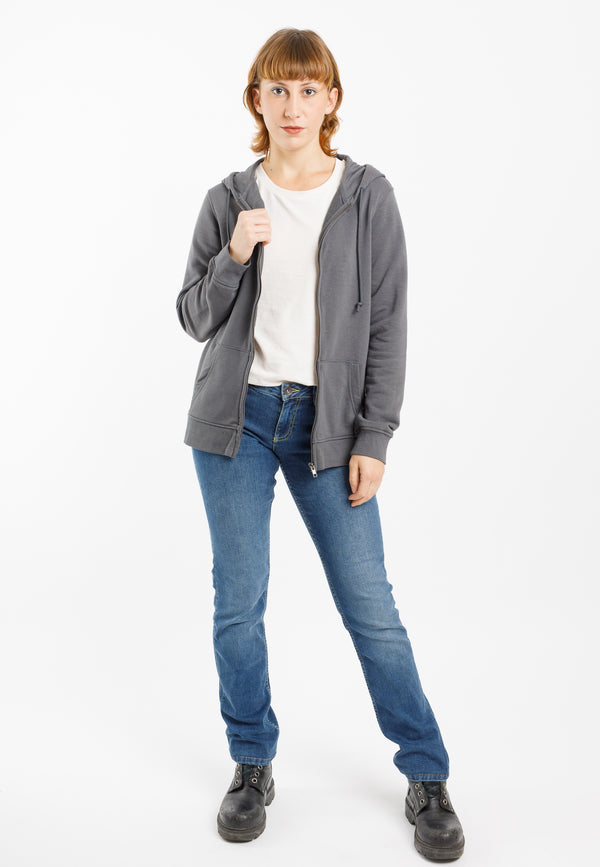 ZITA | Sustainable women's zip hoodie made from organic cotton 