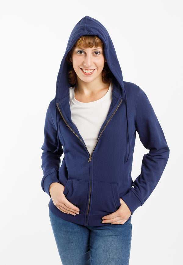 ZITA | Sustainable women's zip hoodie made from organic cotton 