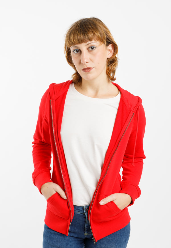 ZITA | Sustainable women's zip hoodie made from organic cotton 