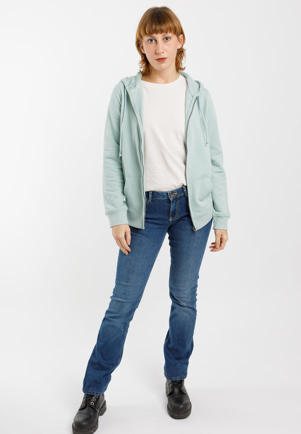 ZITA | Sustainable women's zip hoodie made from organic cotton 